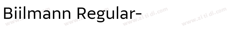 Biilmann Regular字体转换